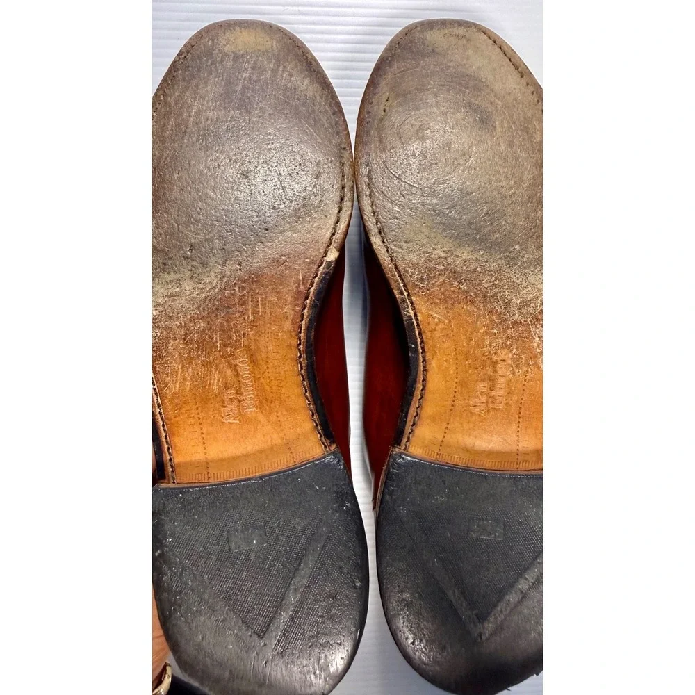 Allen Edmonds LaSalle Split Toe Derby Shoes Men's 11.5 D Brown Leather Made USA
